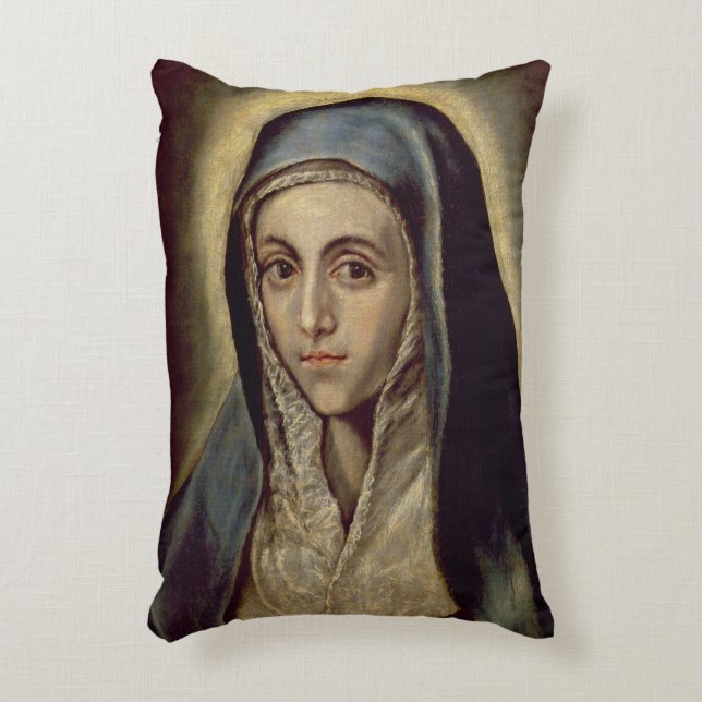 The Virgin Mary, c.1594-1604 Decorative Cushion (Front(Vertical))