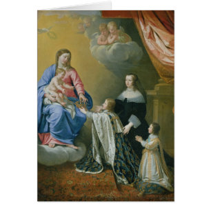 The Virgin Mary gives the Crown and Sceptre