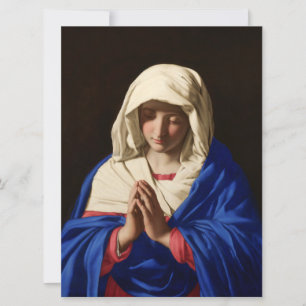 The Virgin Mary in Prayer Card