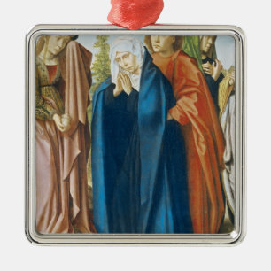 The Virgin Mary with St. John the Evangelist Metal Ornament