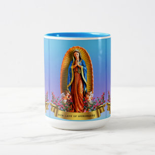 The Virgin of Guadalupe Two-Tone Coffee Mug