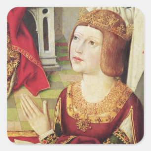 The Virgin of the Catholic Kings 2 Square Sticker