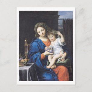 The Virgin of the Grapes, 1640-50 Postcard