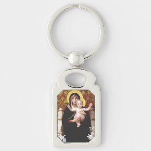 The Virgin of the Lilies Key Ring