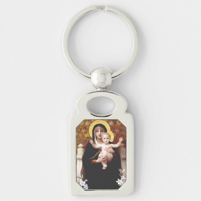The Virgin of the Lilies Key Ring (Front)