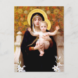 The Virgin of the Lilies (La Vierge au Lys) Postcard