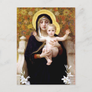 The Virgin of the Lilies (La Vierge au Lys) Postcard