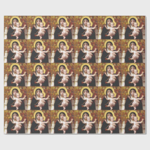 The Virgin of the Lilies Wrapping Paper