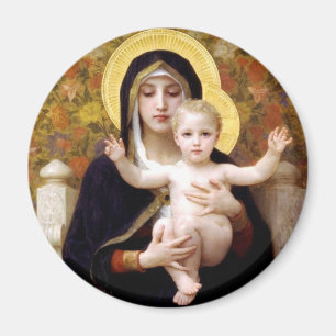 The Virgin of the Lillies Magnet