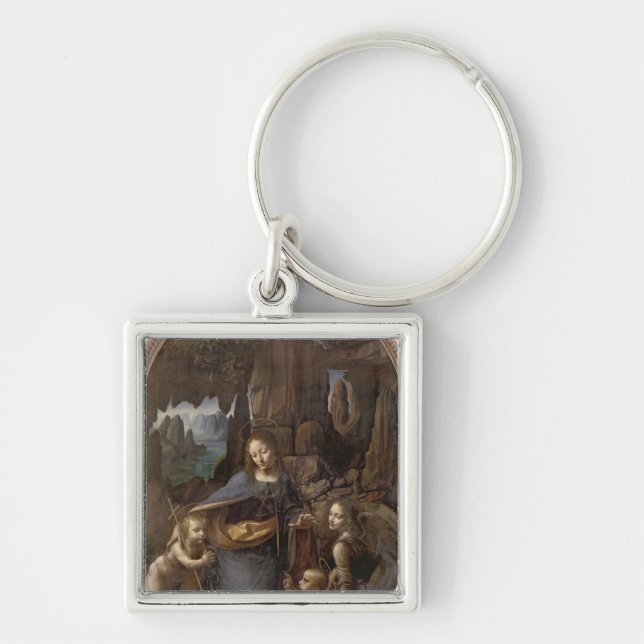 The Virgin of the Rocks , c.1508 Key Ring (Front)