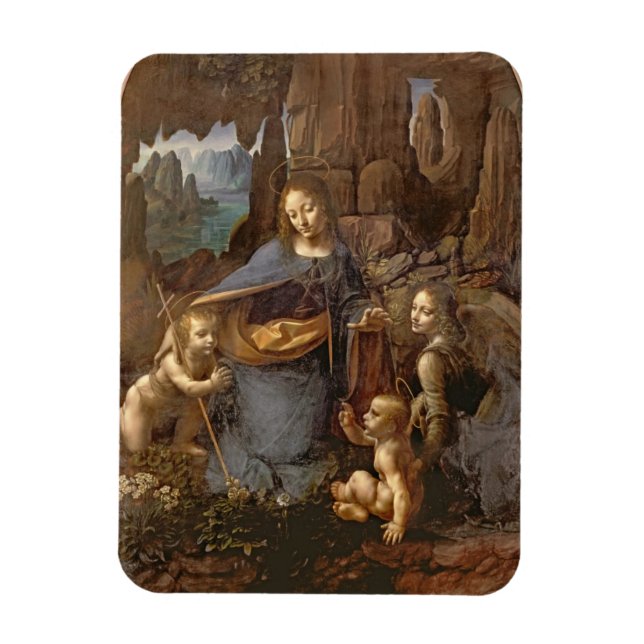 The Virgin of the Rocks Magnet (Vertical)