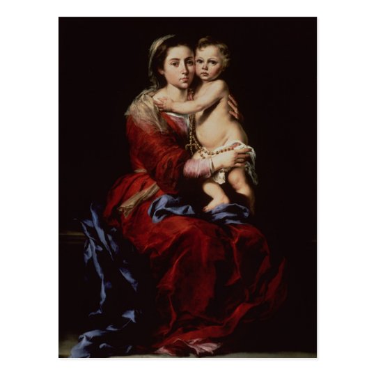 The Virgin of the Rosary, c.1650 Postcard