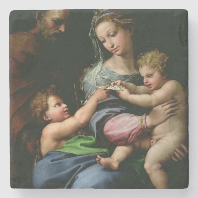 The Virgin of the Rose, c.1518 Stone Coaster (Front)