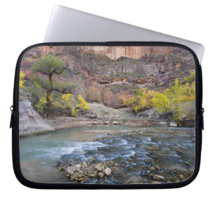 The Virgin River in autumn in Zion National Park Laptop Sleeve