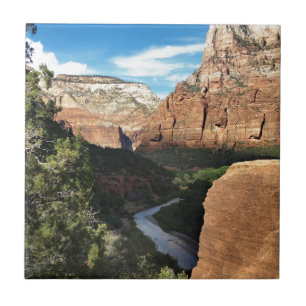 The Virgin River in Zion Canyon Tile