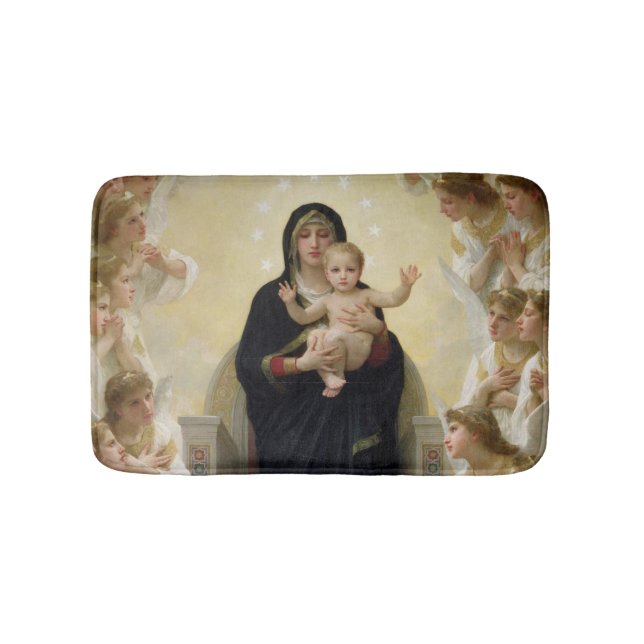 The Virgin with Angels, 1900 Bath Mat (Front)