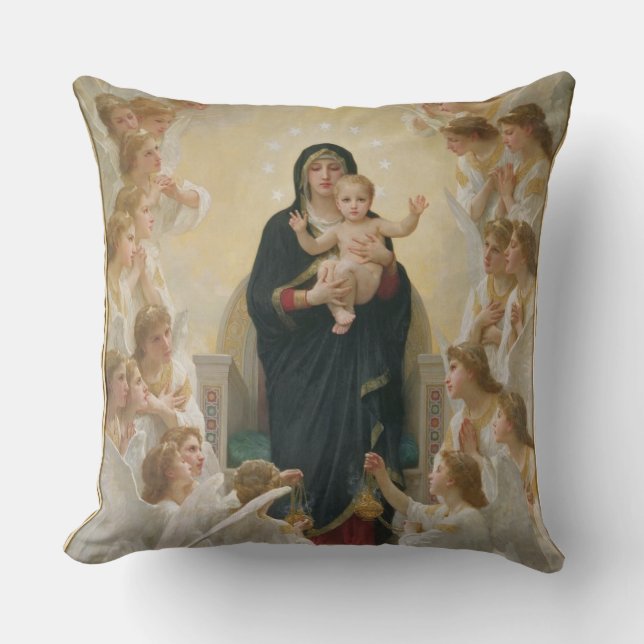 The Virgin with Angels, 1900 Cushion (Front)