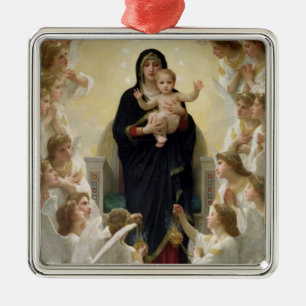 The Virgin with Angels, 1900 Metal Ornament