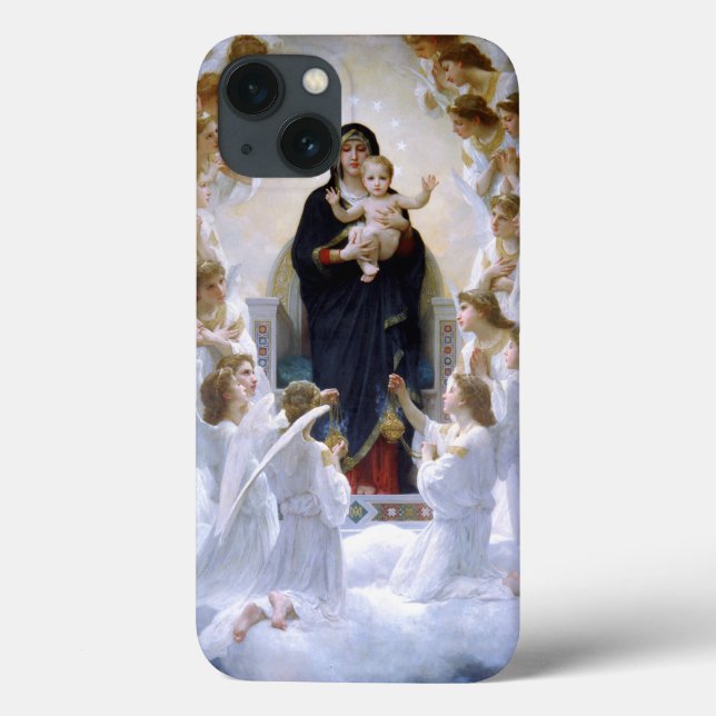 The Virgin with Angels by William Adolphe Bouguere Case-Mate iPhone Case (Back)