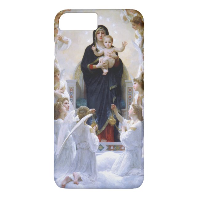 The Virgin with Angels by William Adolphe Bouguere Case-Mate iPhone Case (Back)