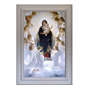 The Virgin with Angels by William Adolphe Bouguere Photo Print