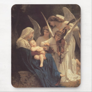 The Virgin With Angels Mouse Pad