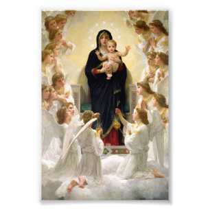 The Virgin With Angels -William-Adolphe Bouguereau Photo Print