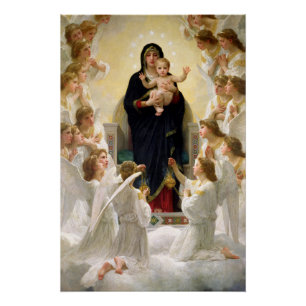 The Virgin With Angels -William-Adolphe Bouguereau Poster