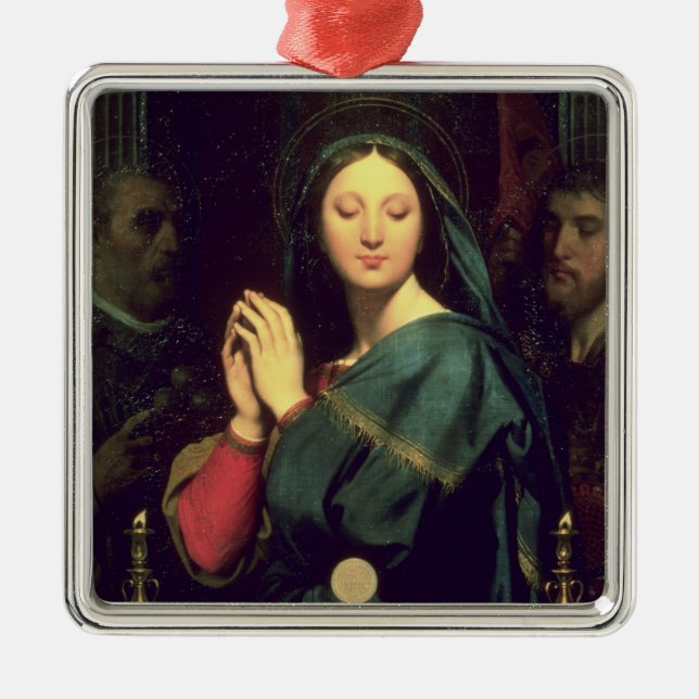 The Virgin with the Host, 1841 Metal Tree Decoration (Front)