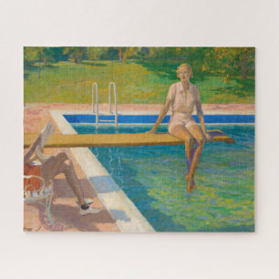 The Viscountess Castlerosse,Palm Springs by Lavery Jigsaw Puzzle