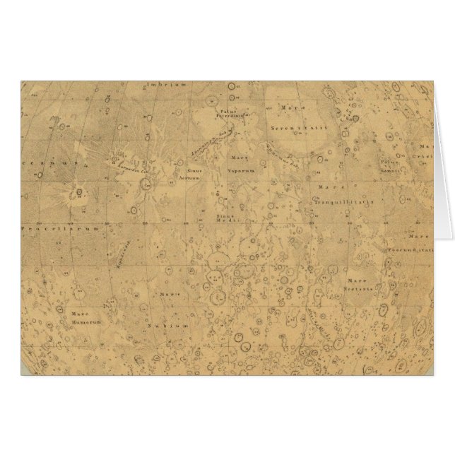 The visible side of the moon surface map (Front Horizontal)