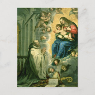 The Vision of St. Bernard, 1634 Postcard