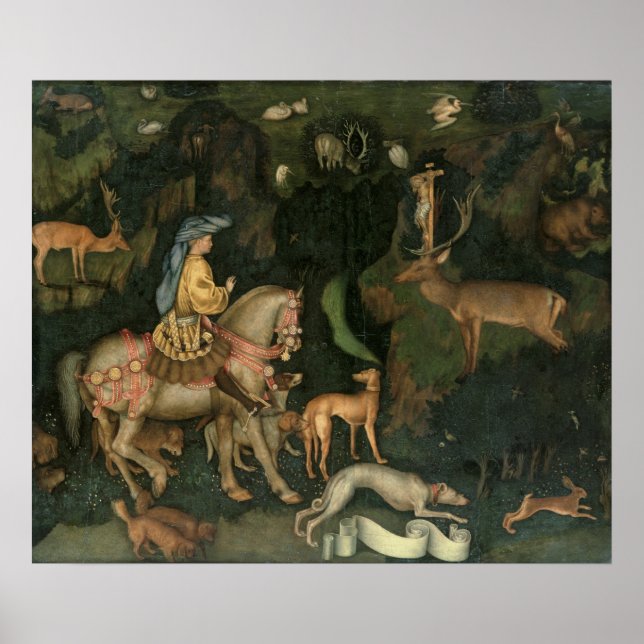 The Vision of St. Eustachius, c.1438-42 Poster (Front)