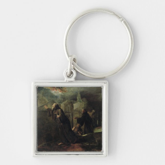 The Vision of St. Francis of Paola Key Ring (Front)