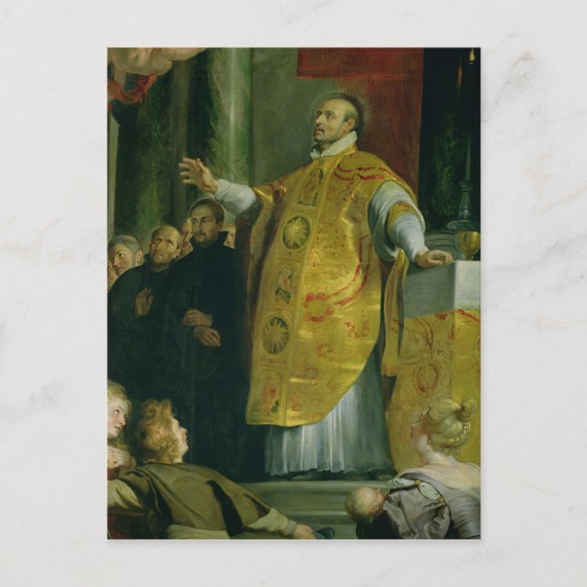 The Vision of St. Ignatius of Loyola Postcard (Front)
