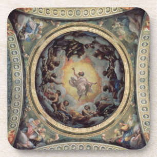 The Vision of St. John on Patmos, 1520-23 (fresco) Coaster