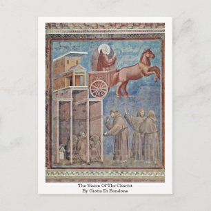 The Vision Of The Chariot By Giotto Di Bondone Postcard