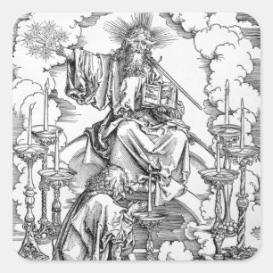 The Vision of The Seven Candlesticks Square Sticker
