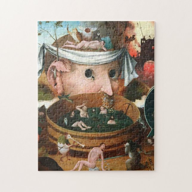 The Vision Of Tondal - Hieronymus Bosch Jigsaw Puzzle (Vertical)