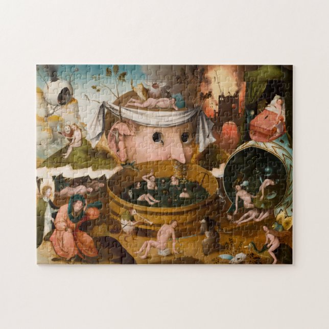 The Visions of Tondal, 1479 by Hieronymus Bosch Jigsaw Puzzle (Horizontal)