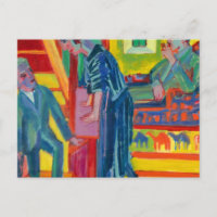 The Visit, Couple and Newcomer by Ernst Kirchner