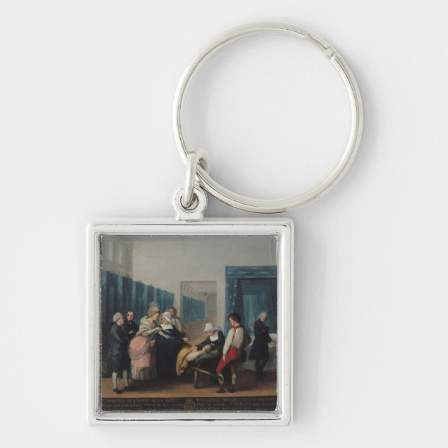 The Visit of Monsieur and Madame Necker Key Ring (Front)
