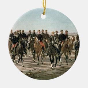 The Visit to the River Negro by General Julio Arge Ceramic Ornament