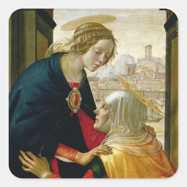 The Visitation, 1491 Square Sticker (Front)