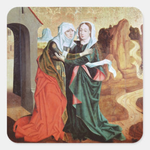 The Visitation, c.1460 Square Sticker