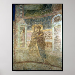 The Visitation, detail from the chapel interior Poster