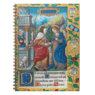 The Visitation of St Elizabeth Mediaeval Manuscrip Notebook
