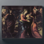 The Visitation Plaque<br><div class="desc">Image:36786  The Visitation. Rizi or Ricci,  Francisco (1608-85). Prado,  Madrid,  Spain.  Art,  Fine Art.</div>