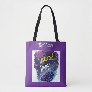 The Visitor: Night Sky Magic comet and asteroid Tote Bag