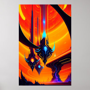 The Visitors Ken Gauge Sci-Fi Poster